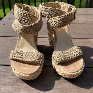 Stuart Weitzman braided espadrilles Wedge